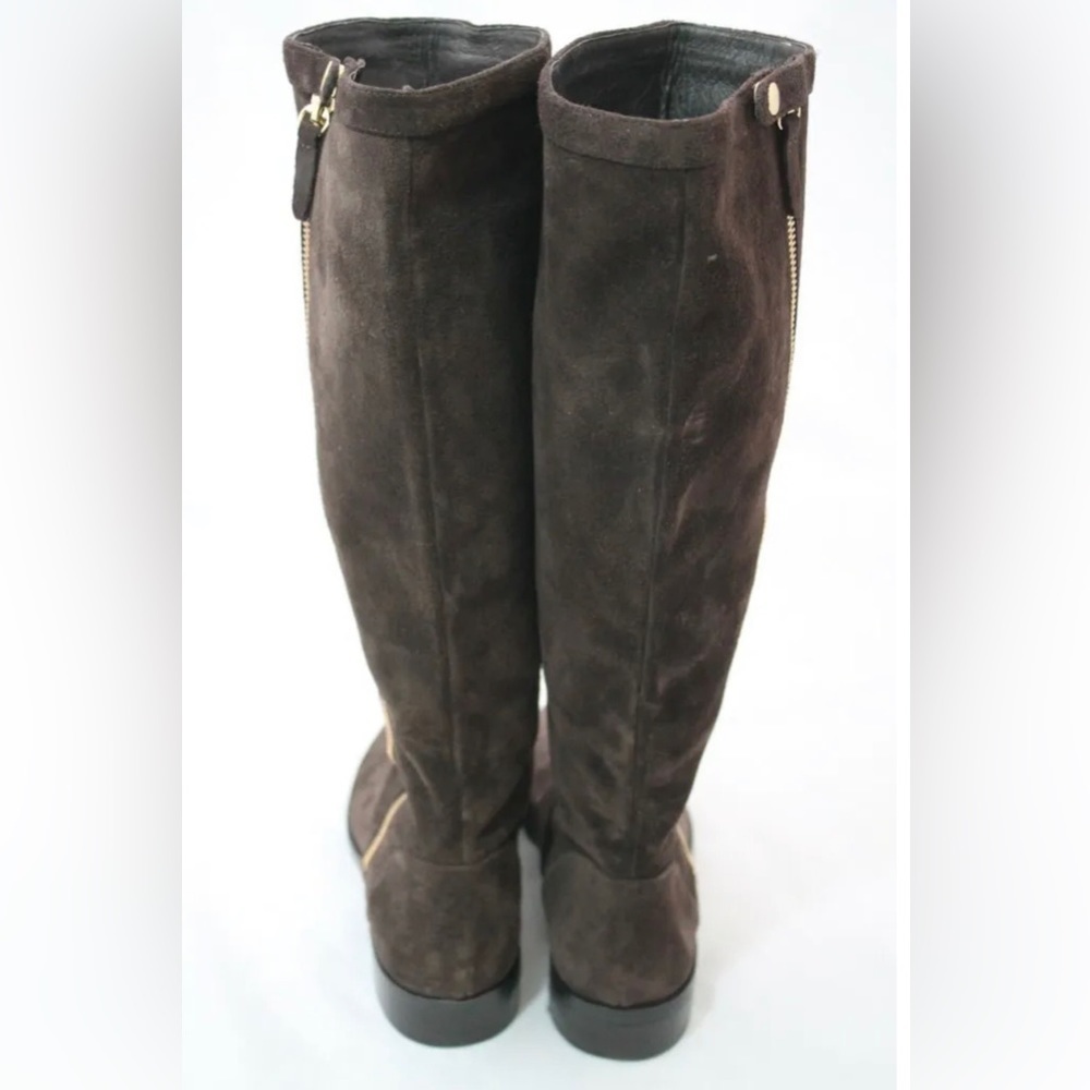 J.CREW HARPER SUEDE TALL BOOTS Size 9 ESTATE BROWN RIDING - Picture 3 of 6